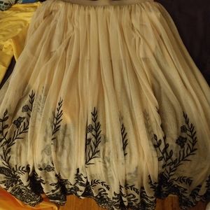 High waist circle skirt